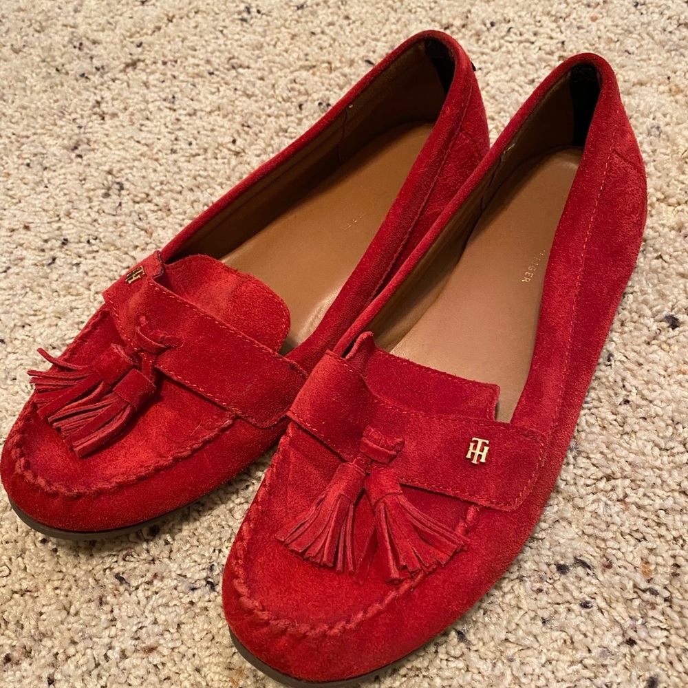 Tommy Hilfiger Red Loafers